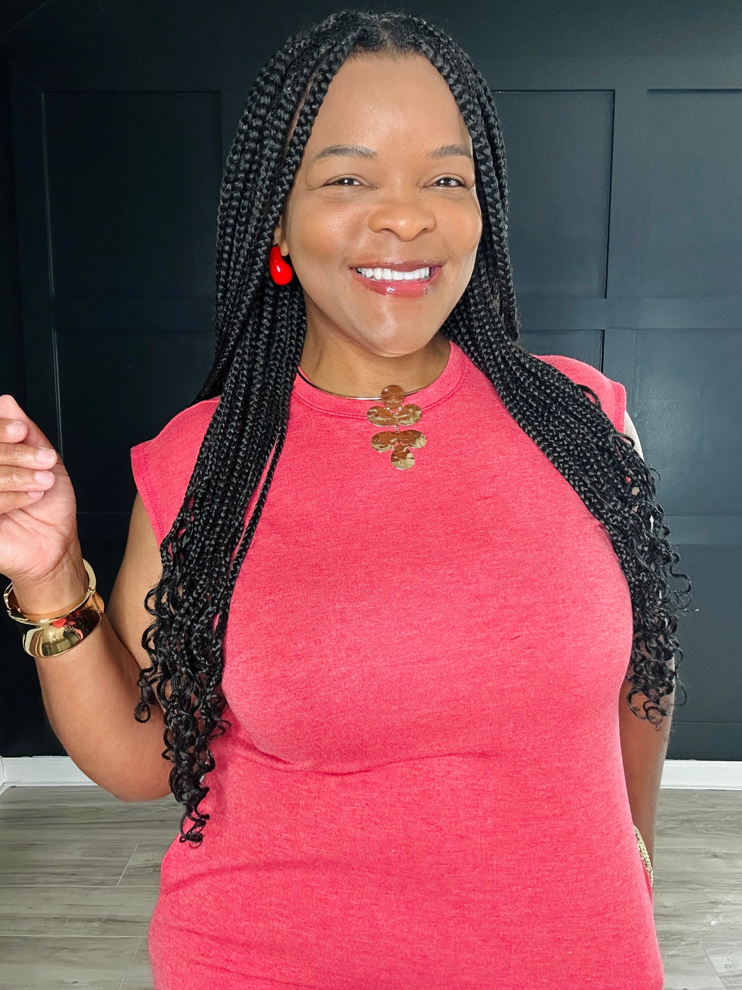 Flower Necklace | Gold