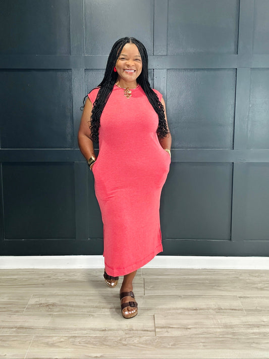 Summer Midi | Red | Final Sale