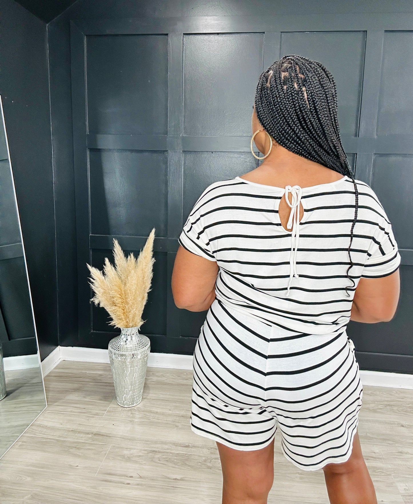 Gina | Stripe Romper