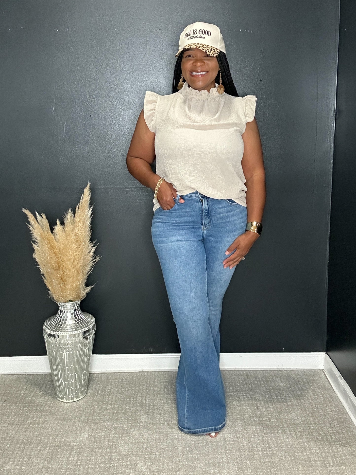 Flutter Top | Sand Beige