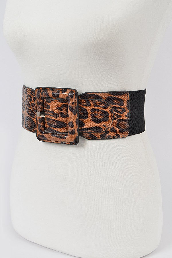 Leopard Elastic Belt | Plus