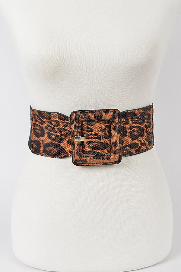 Leopard Elastic Belt | Plus