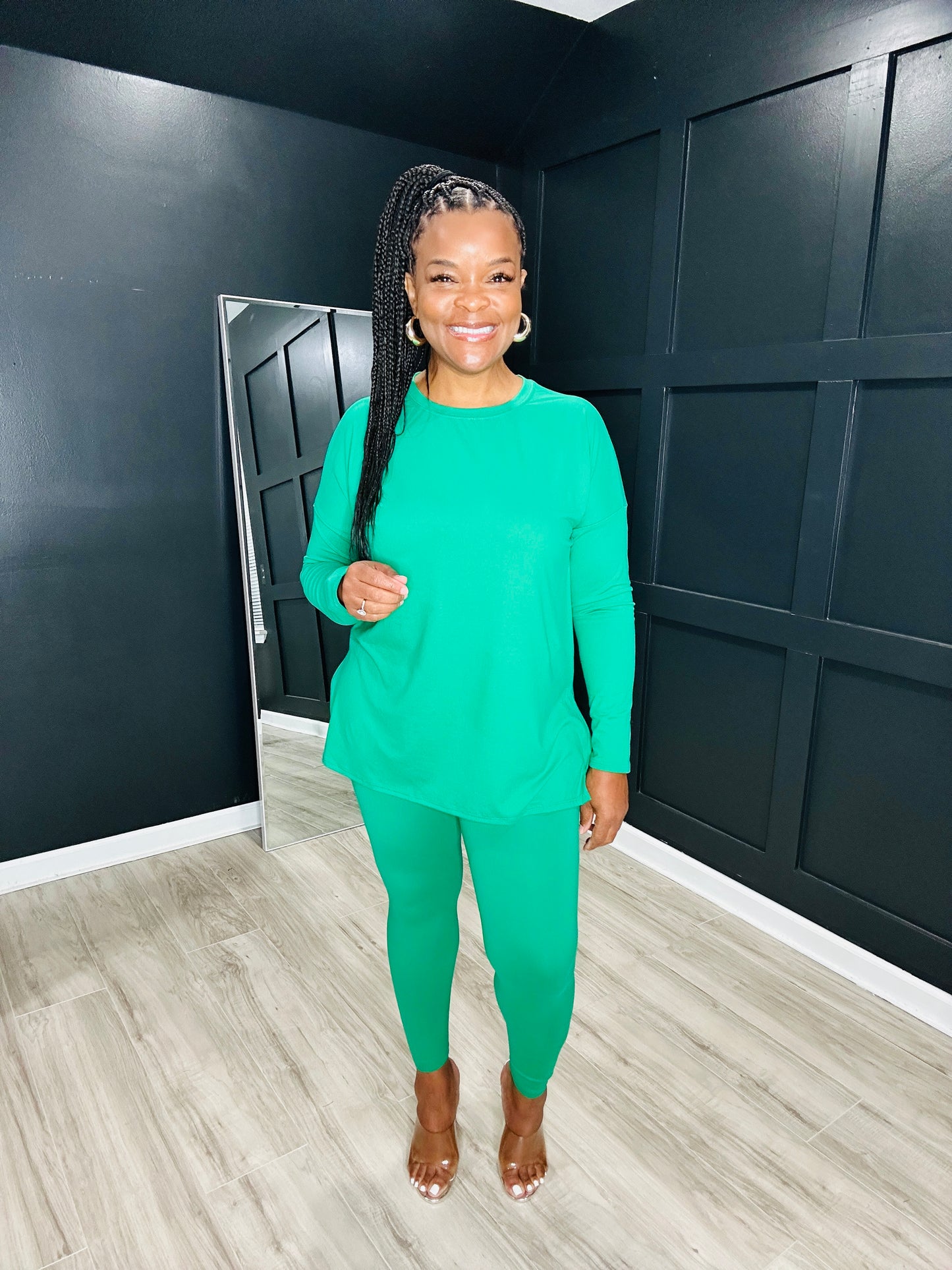 Classic Long Sleeve Set | Kelly Green