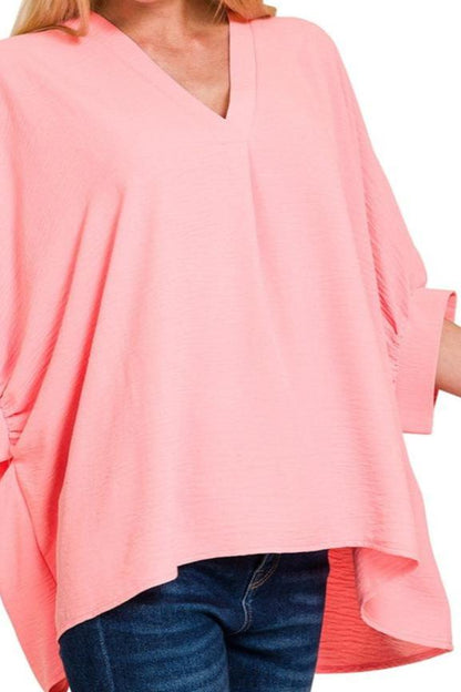 Puff Sleeve Top | Pink