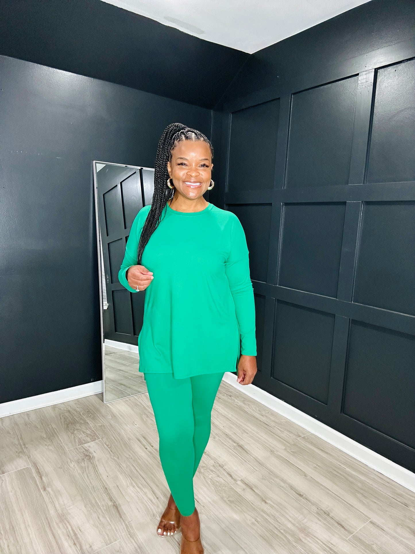 Classic Long Sleeve Set | Kelly Green