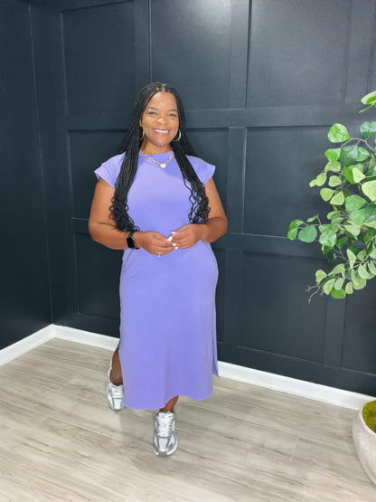 Lavender Midi Dress