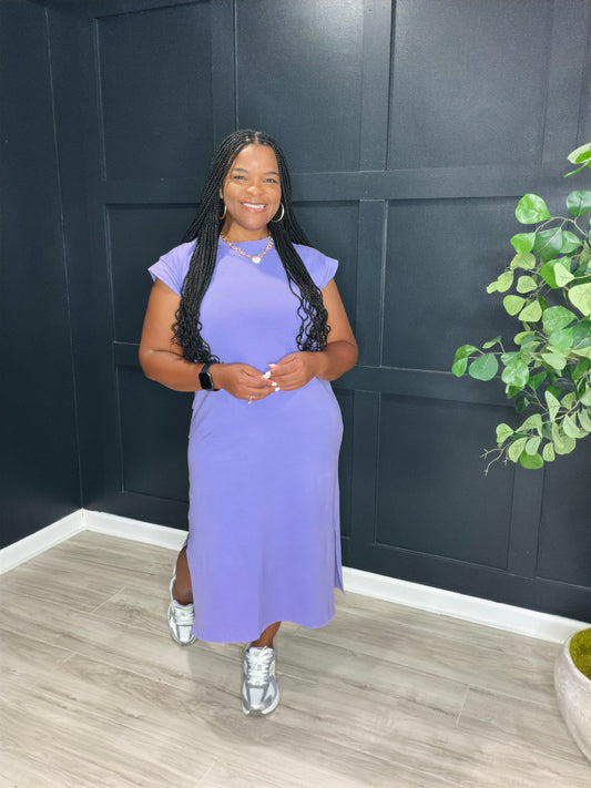 Lavender Midi Dress