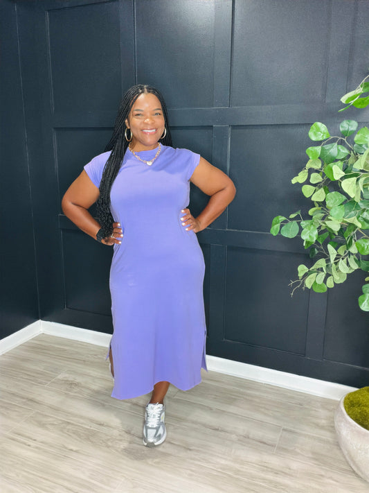 Lavender Midi Dress