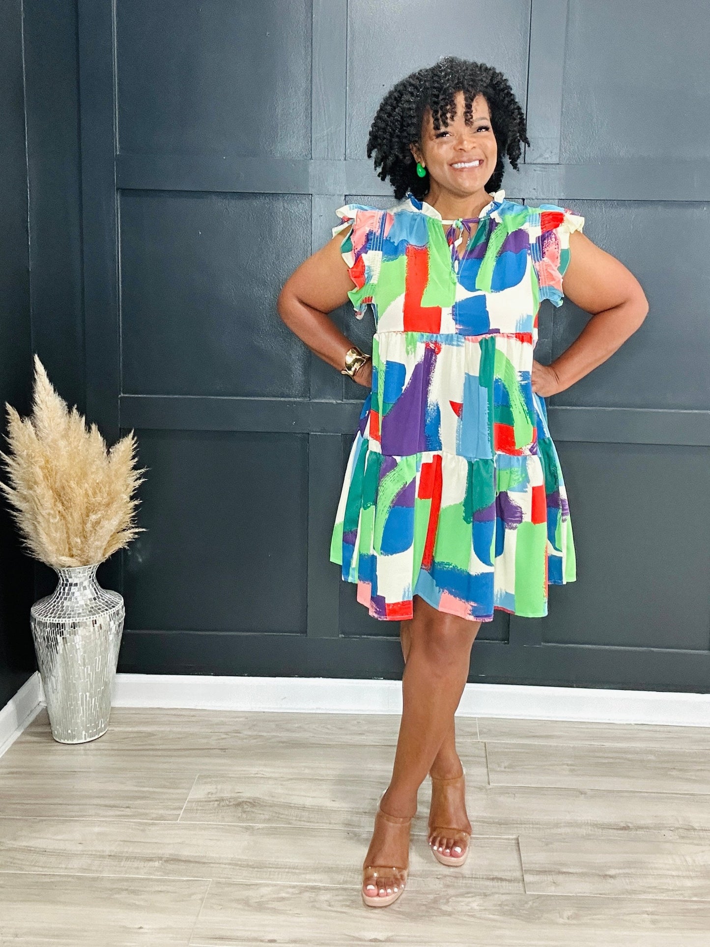 {Reg & Plus} Paint The Room Dress