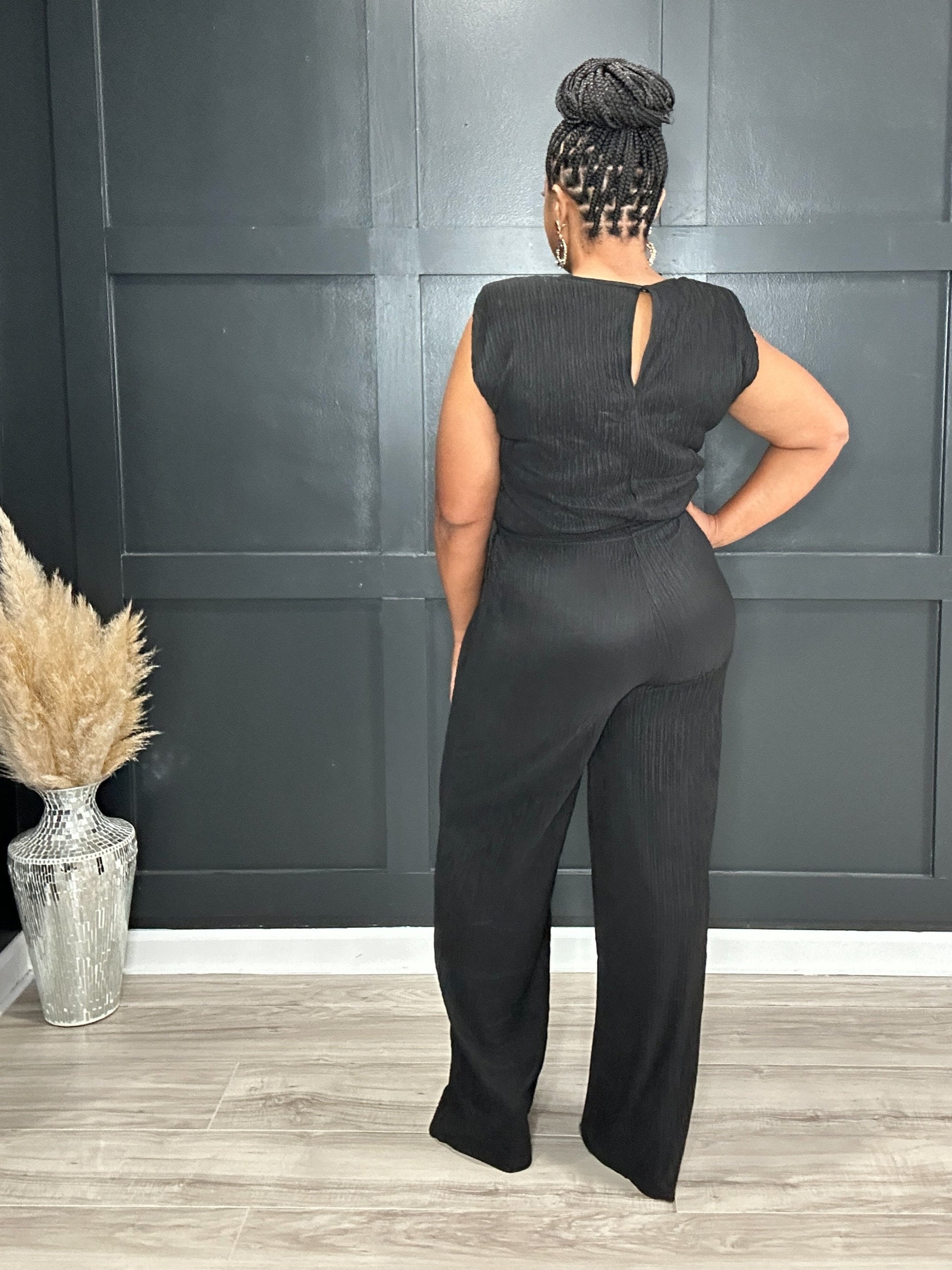 Black Stretchy jumpsuit