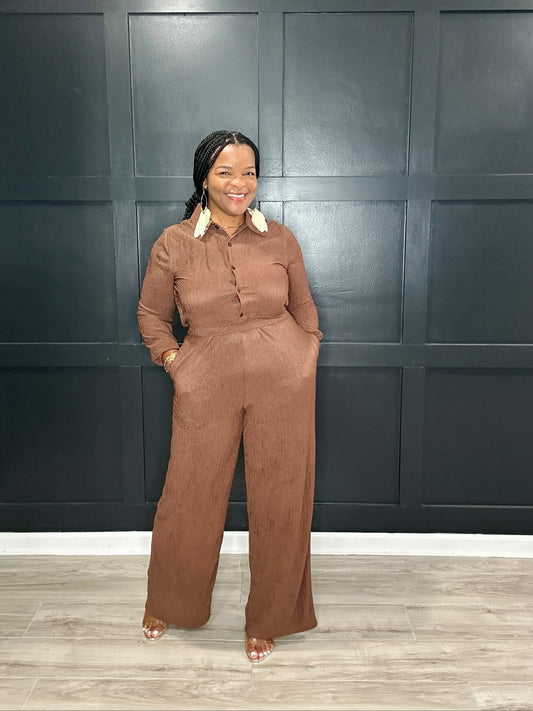 Effortless Jumpsuit | Chocolate
