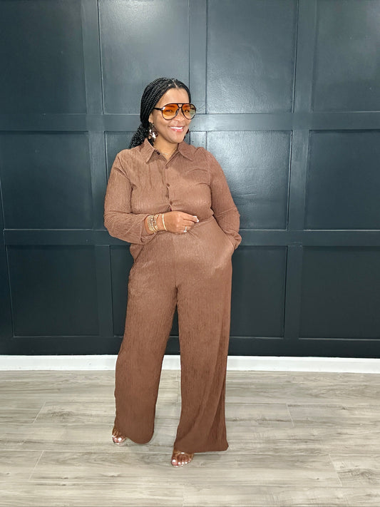 Effortless Jumpsuit | Chocolate