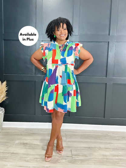 {Reg & Plus} Paint The Room Dress