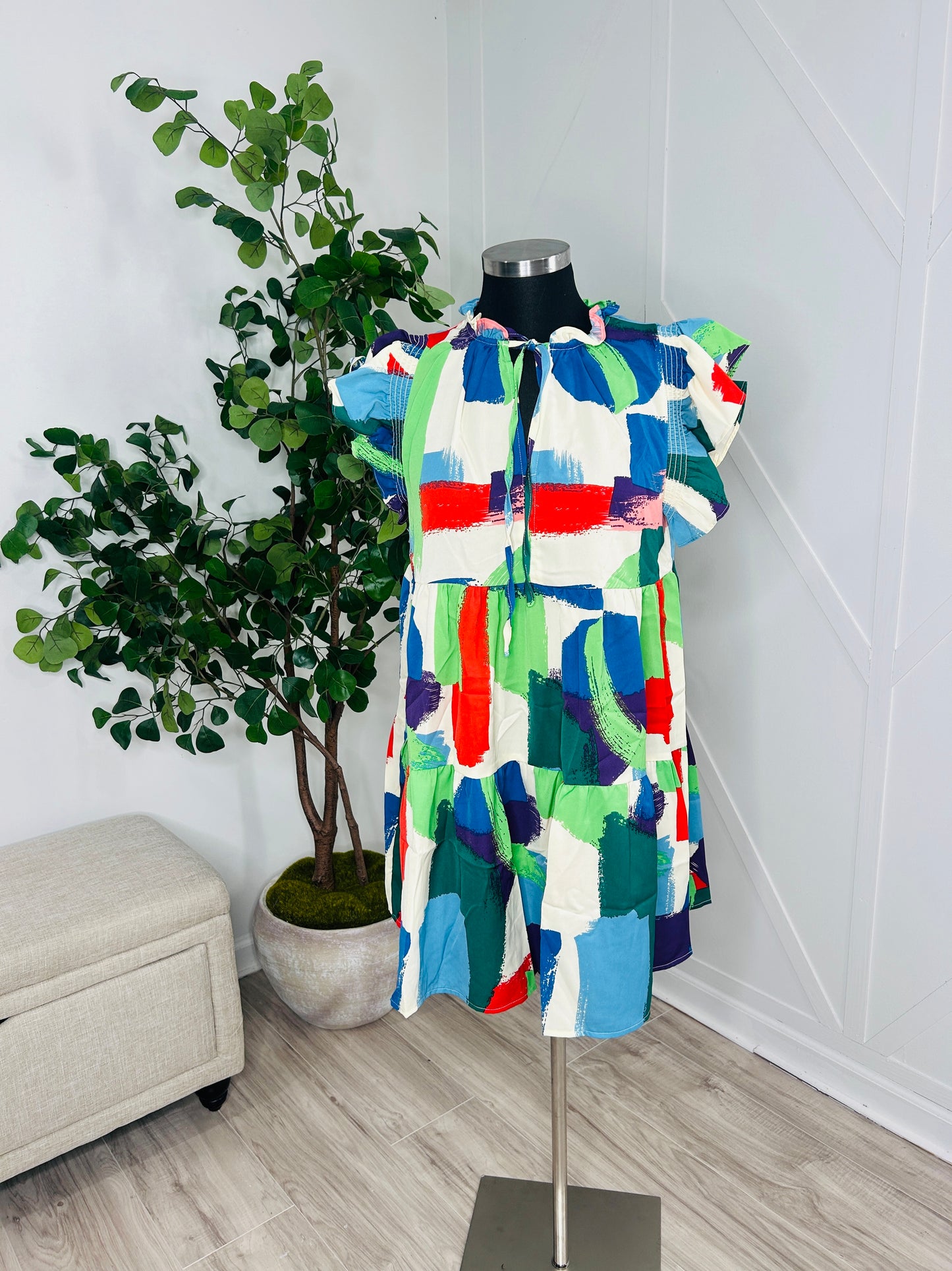 {Reg & Plus} Paint The Room Dress