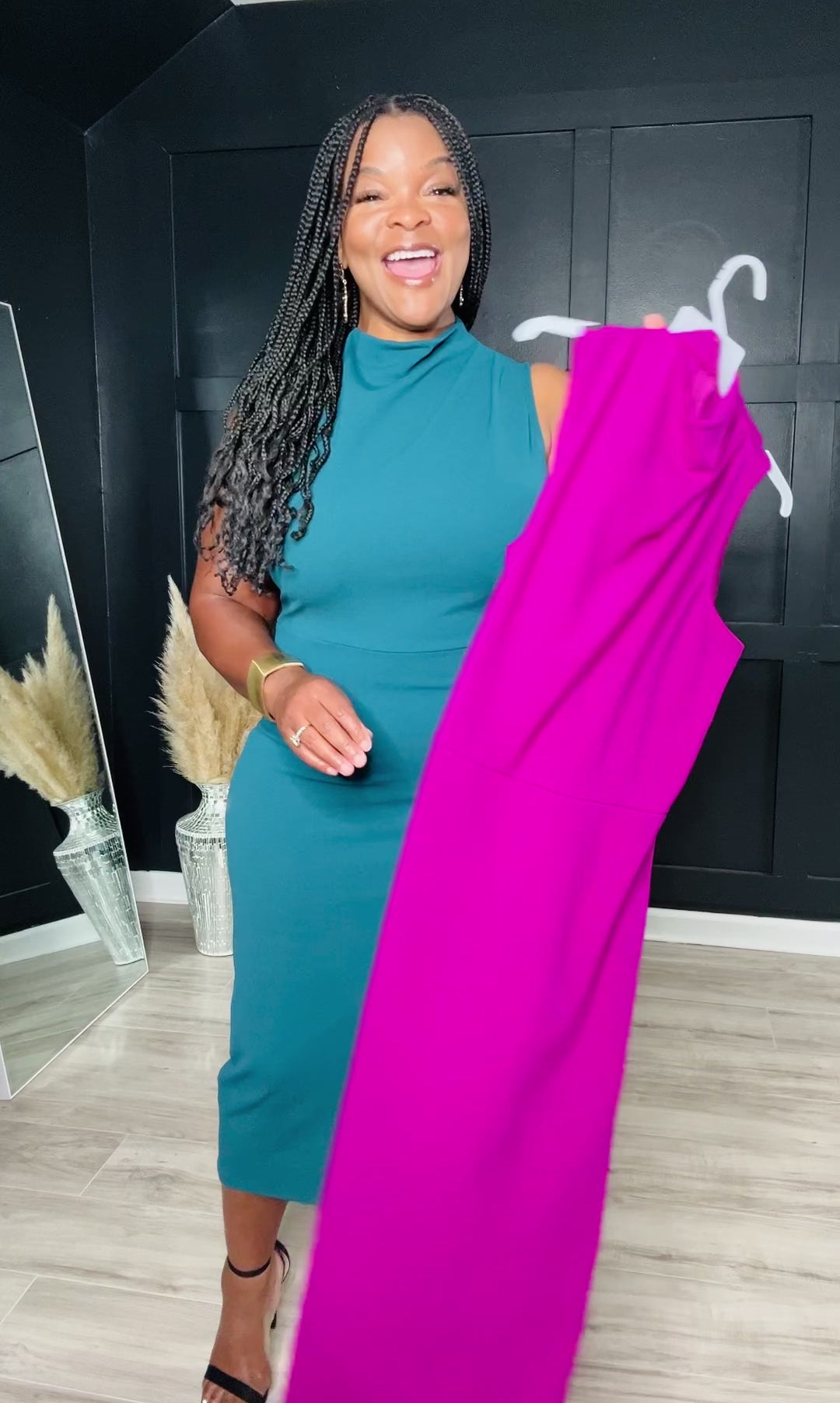 Classic Midi Dress | Magenta – Blissful Lifestyle Boutique