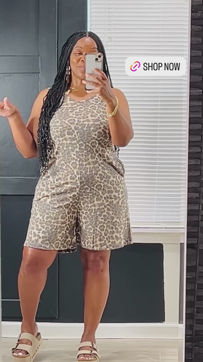 Leopard Romper | Final Sale