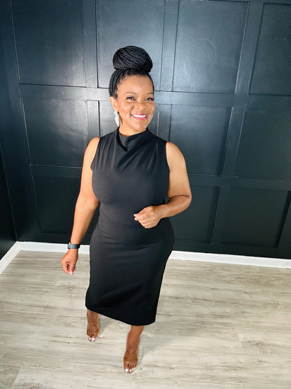 Classic Midi Dress | Black