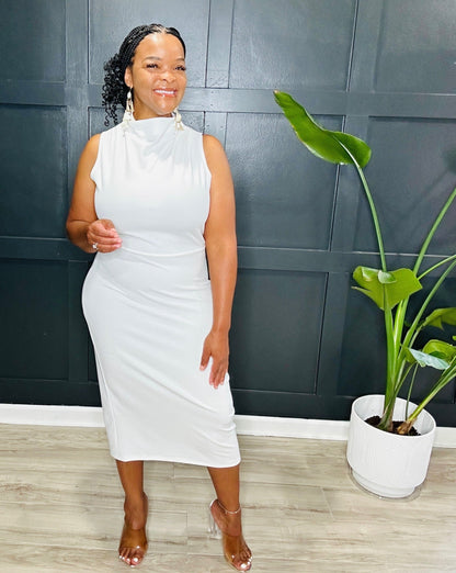 Classic Midi Dress | Ivory